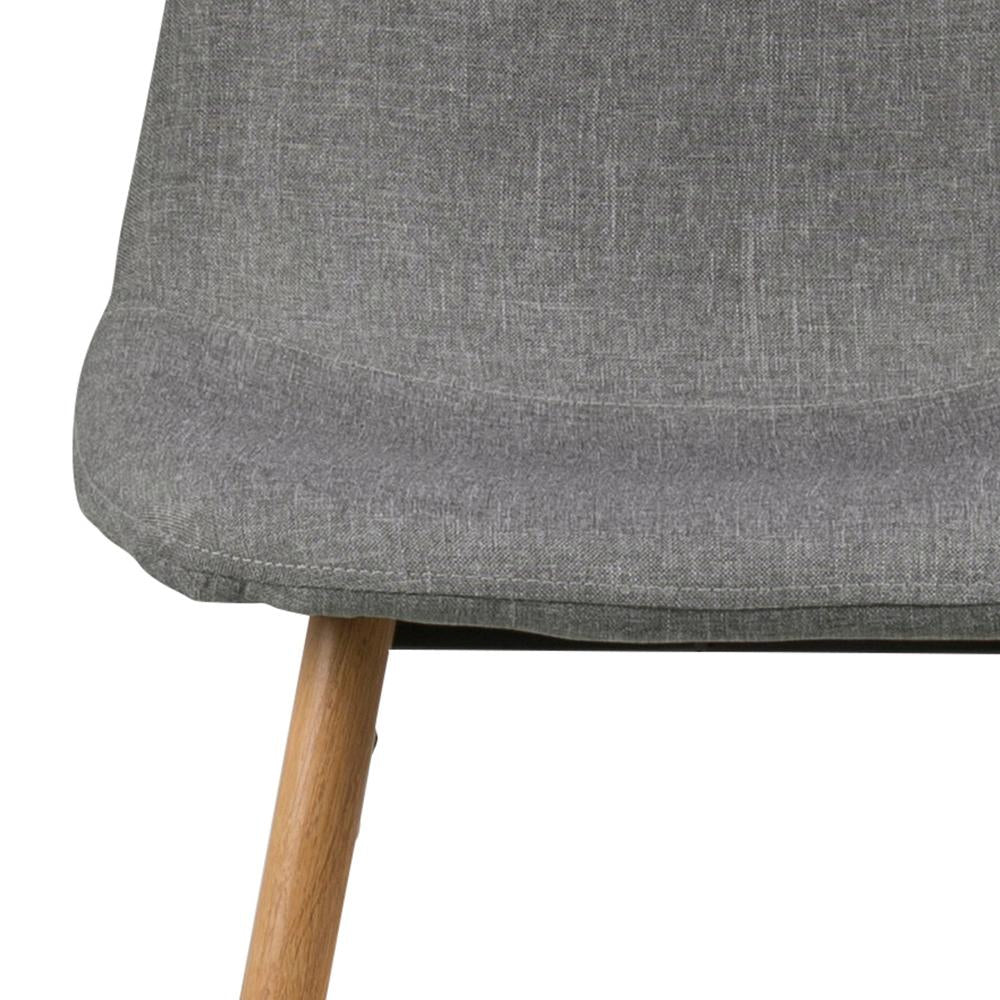 Fred Barstool with Footrest Grey Seat Detail