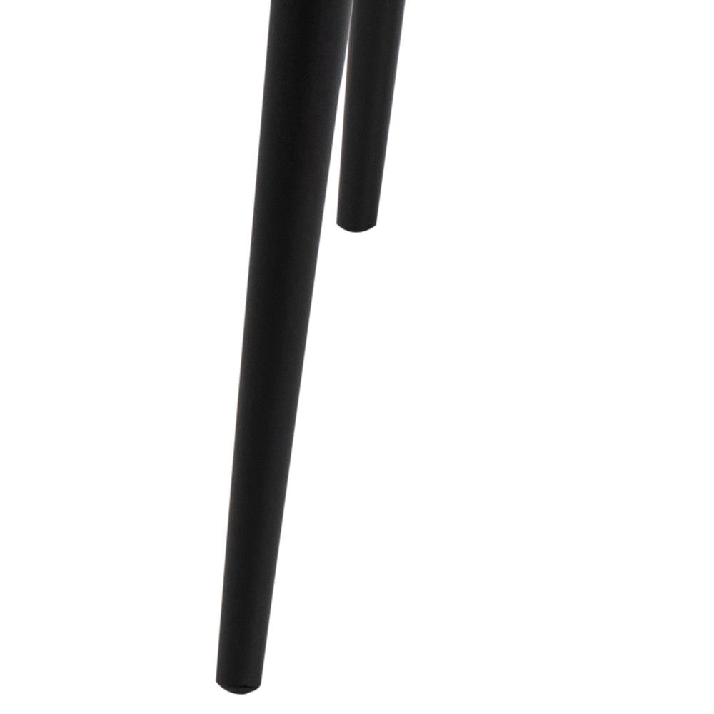 Fred Square Dining Table Oak Black Leg Detail