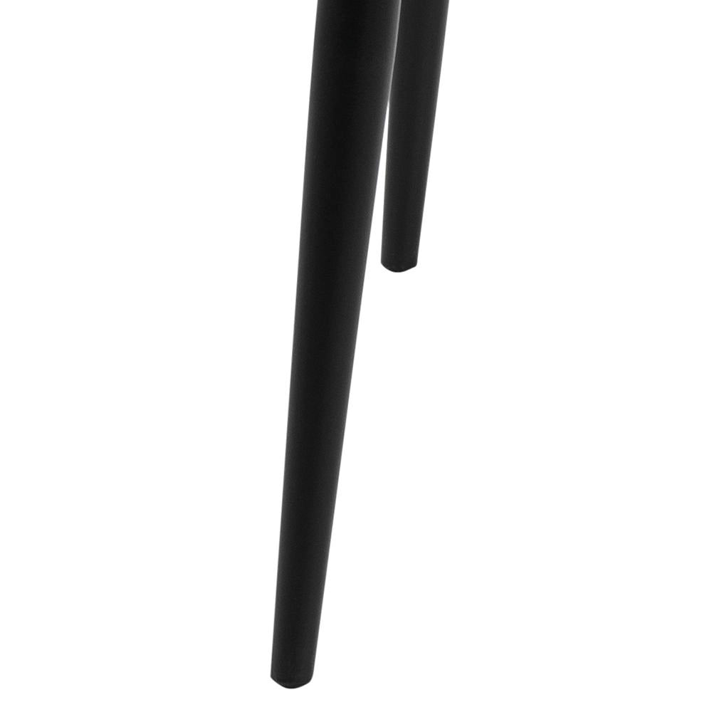 Fred Square Dining Table White Black Leg Detail