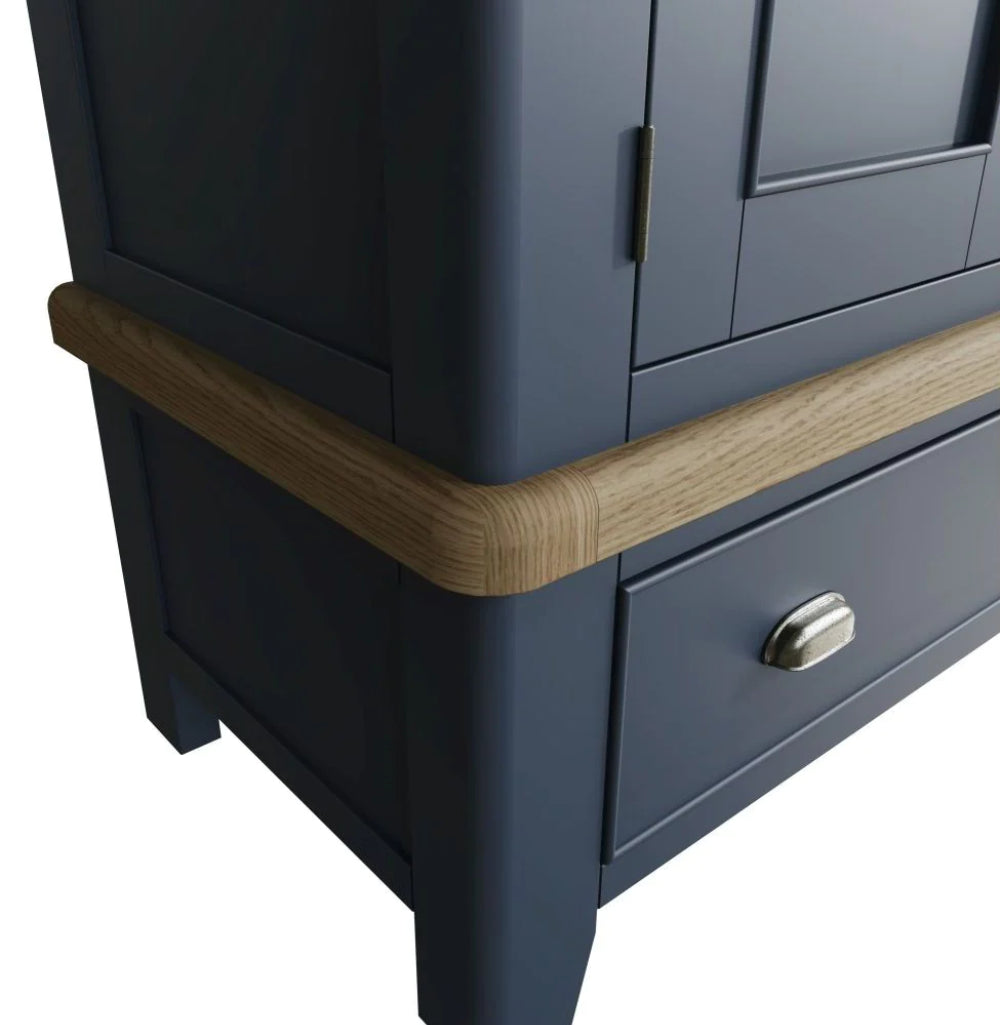 Hadley 2 Door Wardrobe Blue Side Detail