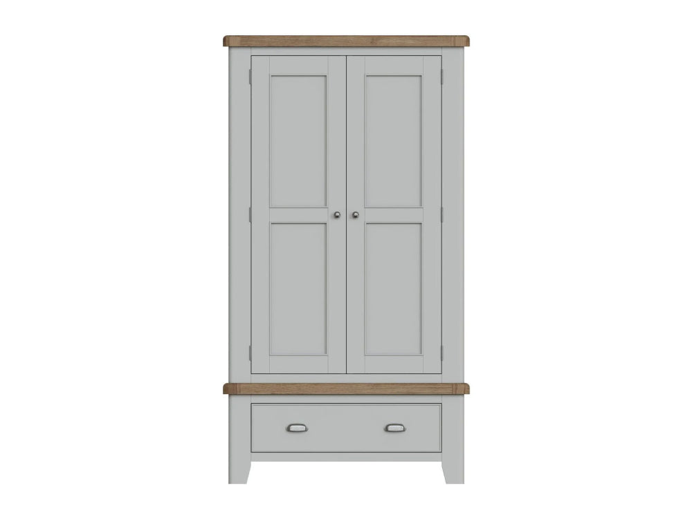 Hadley 2 Door Wardrobe Grey 3