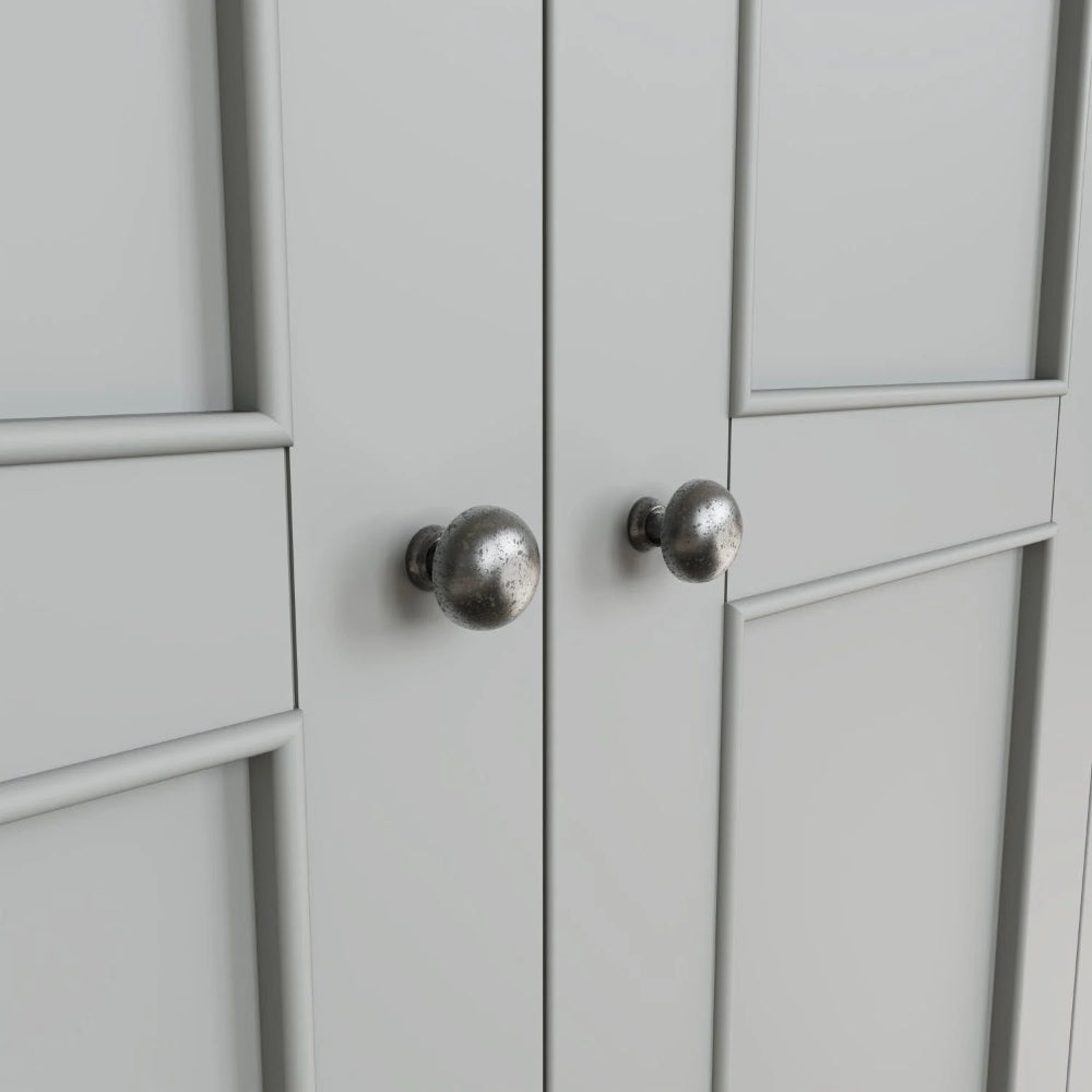 Hadley 2 Door Wardrobe Grey Handle Detail