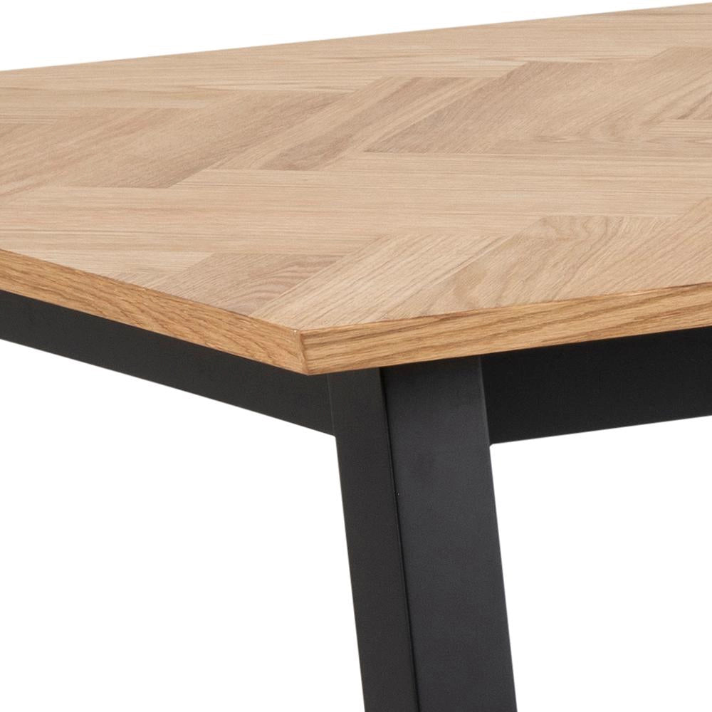 Hamilton Rectangular Dining Table Oak Top Corner Detail