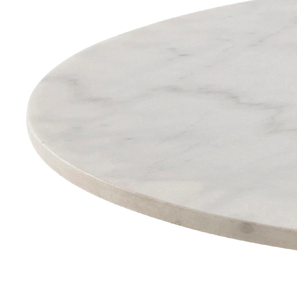 Hampton Round Dining Table Marble Black Top Detail