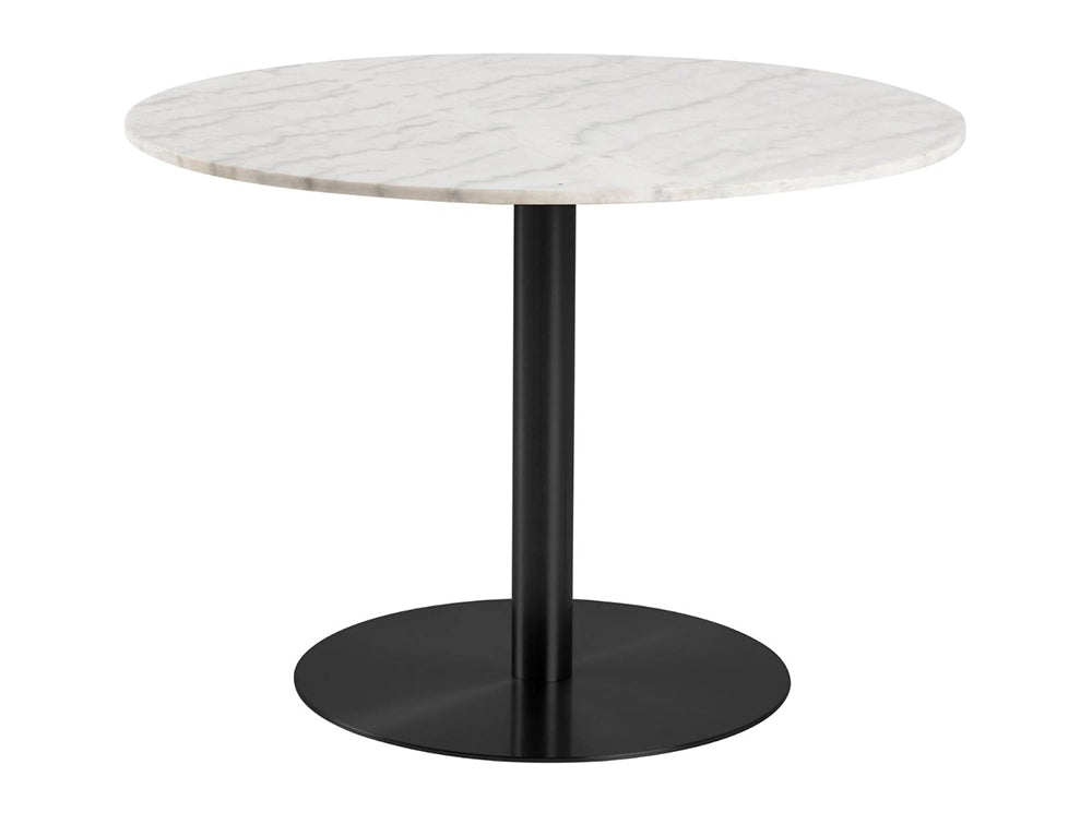 Hampton Round Dining Table Marble Black
