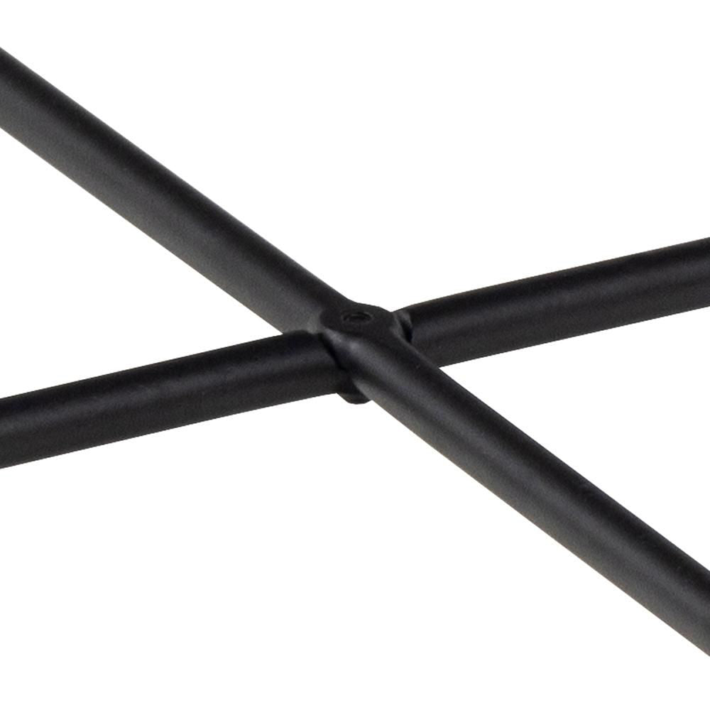 Harlie Marble Top Side Table X Base Detail