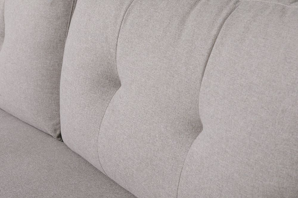 Heidi 2-Seater Sofa Light Grey Backrest Detail