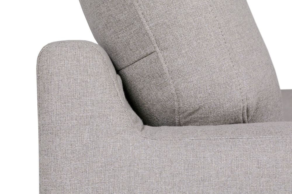 Heidi 2-Seater Sofa Light Grey Backrest Side Detail