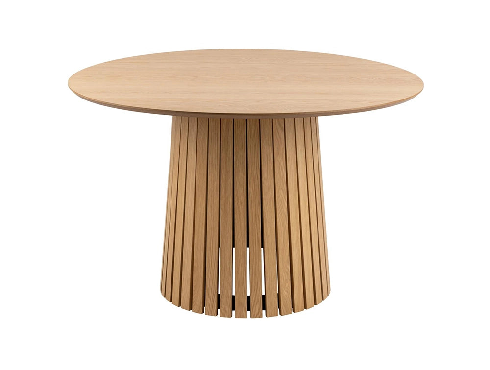 Hilda Round Dining Table Matte Oak
