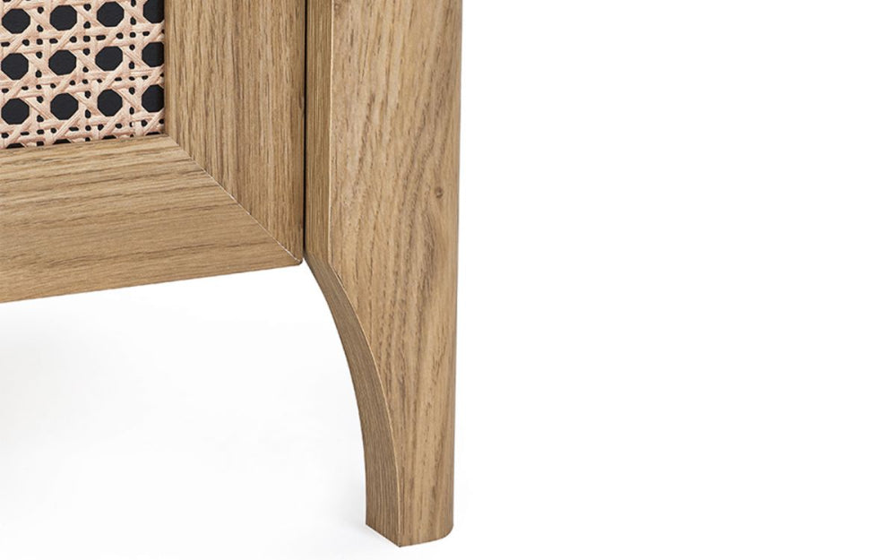 Hobart 2 Drawer Bedside Table Leg Detail