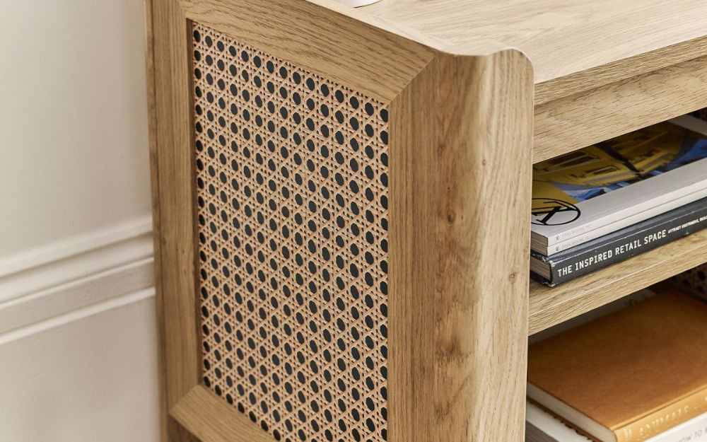 Hobart Lamp Table Rattan Detail 2