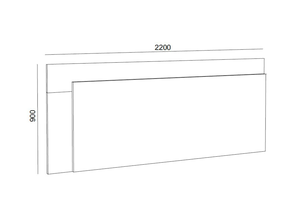 Hotel Dream Wooden Left Side Panel Dimensions