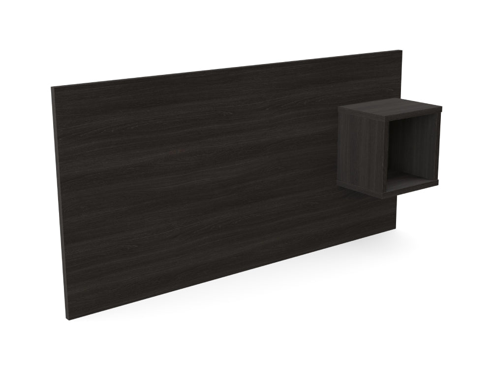Hotel Luna Wooden Headrest with Right Side Square Storage Unit