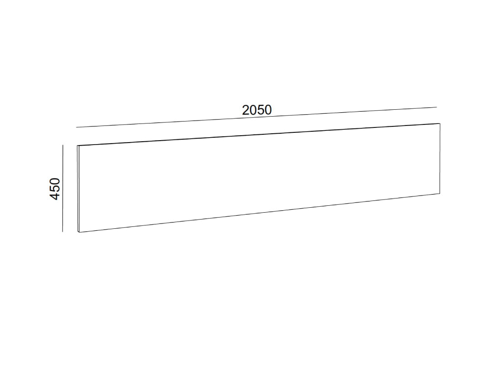 Hotel Luna Wooden Rectangular Side Panel Dimensions