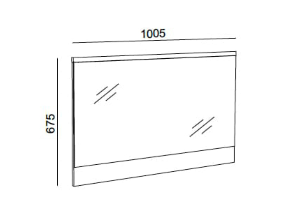 Hotel Nox Wooden Rectangular Mirror Dimensions