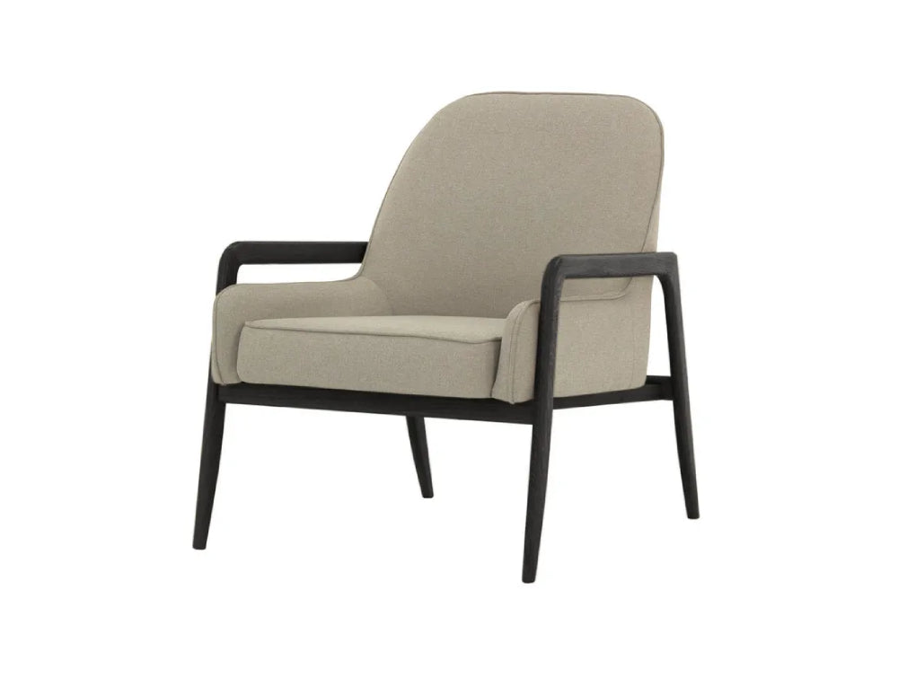 Hugo Armchair - Beige and Black