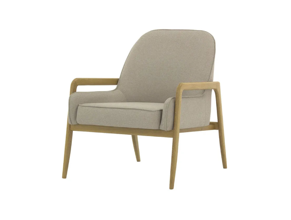 Hugo Armchair - Beige and Wax Black