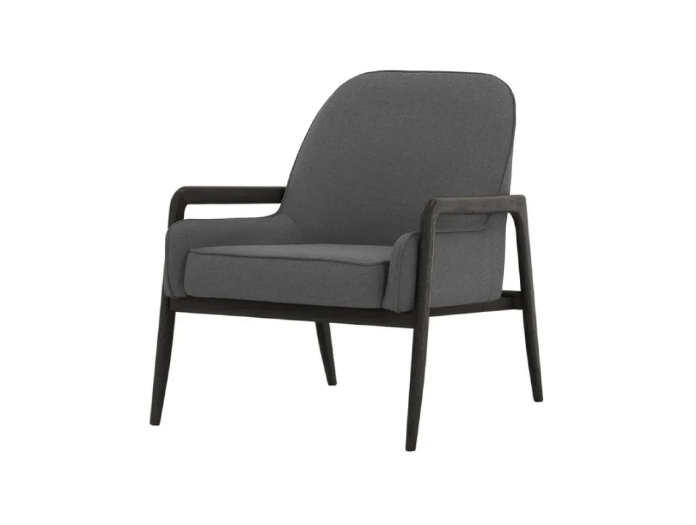 Hugo Armchair - Dark Grey and Black