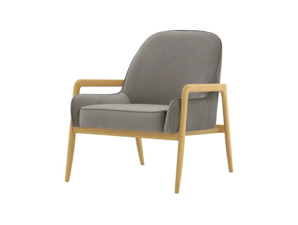 Hugo Armchair - Elephant and Like Oak