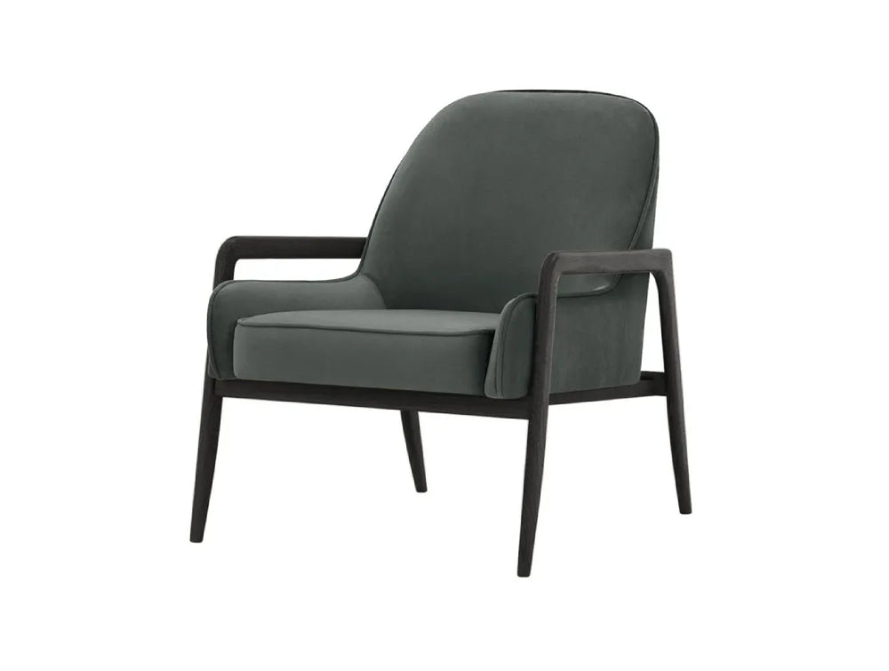 Hugo Armchair - Graphite and Black