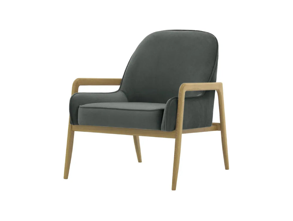 Hugo Armchair - Graphite and Wax Black