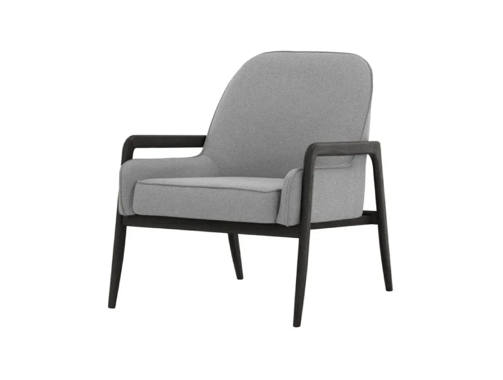 Hugo Armchair - Light Grey and Black