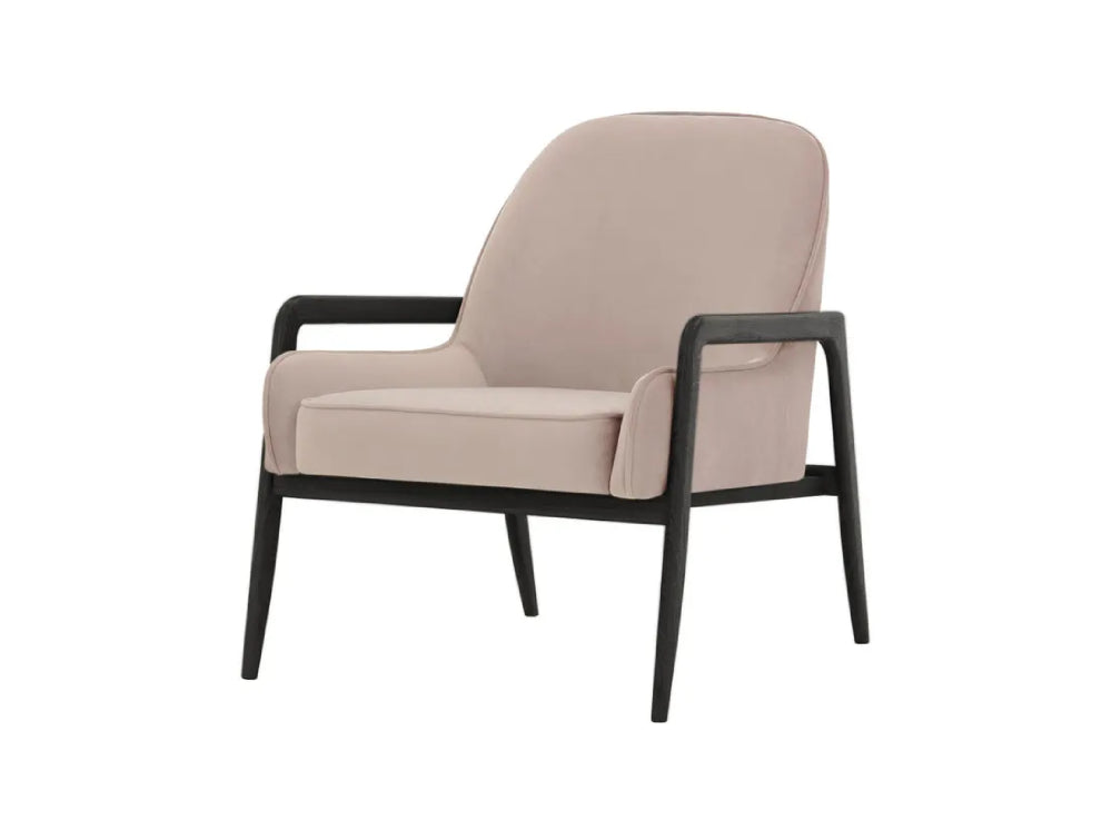 Hugo Armchair - Lilac and Black