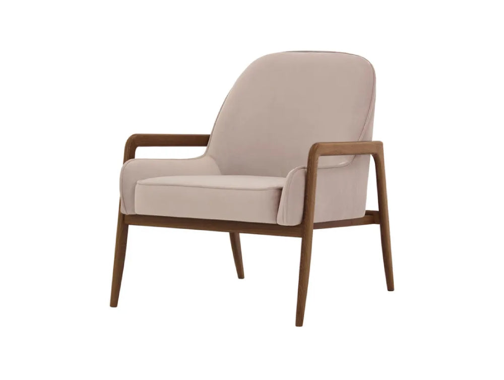 Hugo Armchair - Lilac and Dark Oak