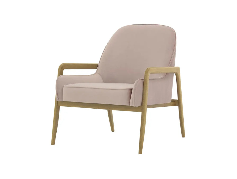 Hugo Armchair - Lilac and Wax Black