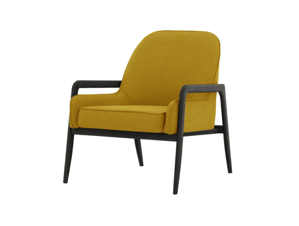 Hugo Armchair - Mustard (Malmo 41) and Black