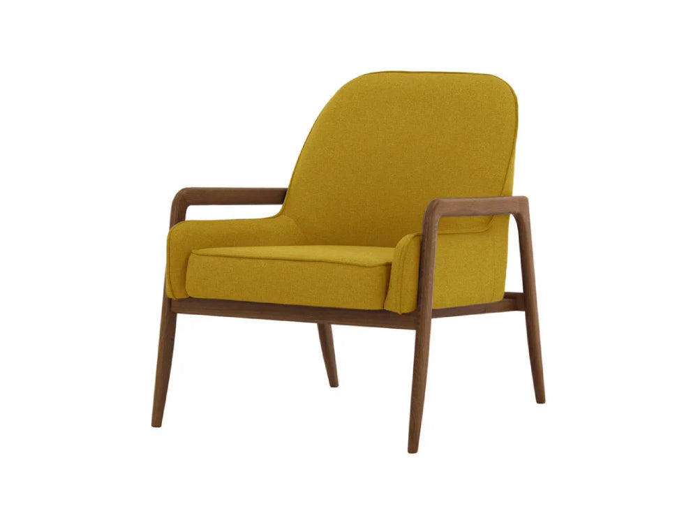 Hugo Armchair - Mustard (Malmo 41) and Dark Oak