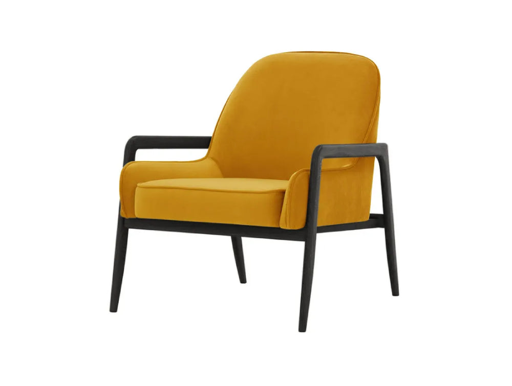 Hugo Armchair - Mustard and Black
