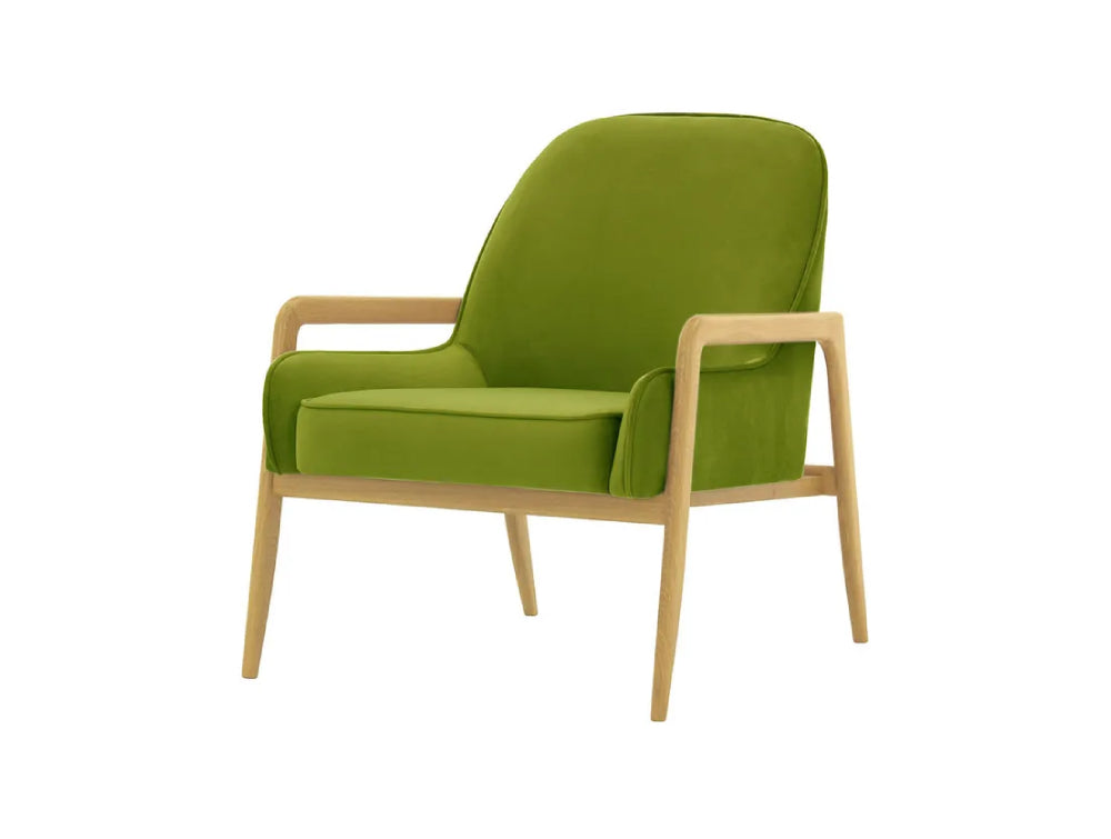Hugo Armchair - Olive and Like Oak