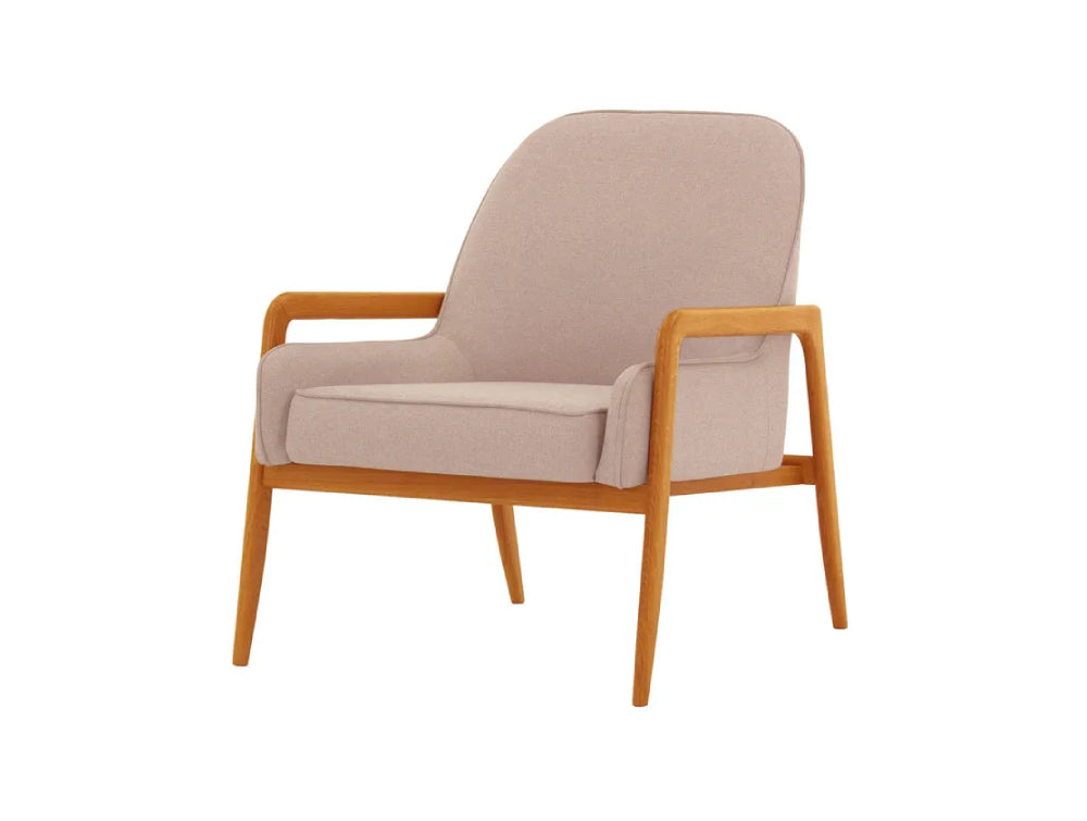 Hugo Armchair - Powder Pink and Aveo