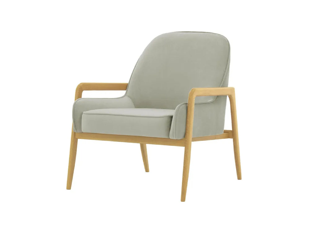 Hugo Armchair - Silver and Like Oak