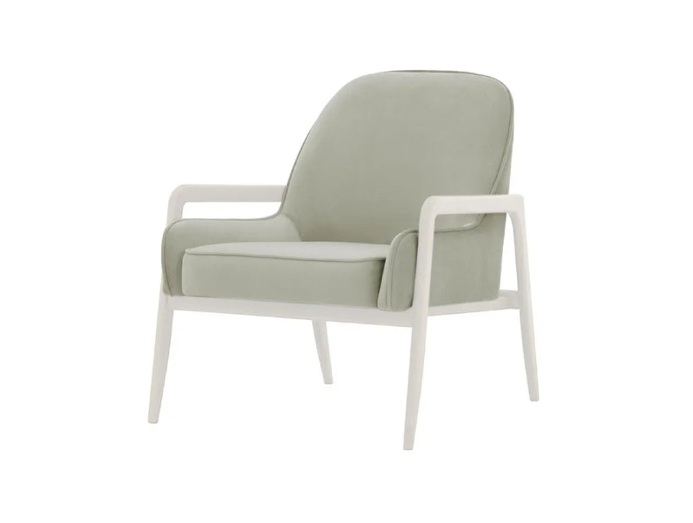 Hugo Armchair - Silver and White