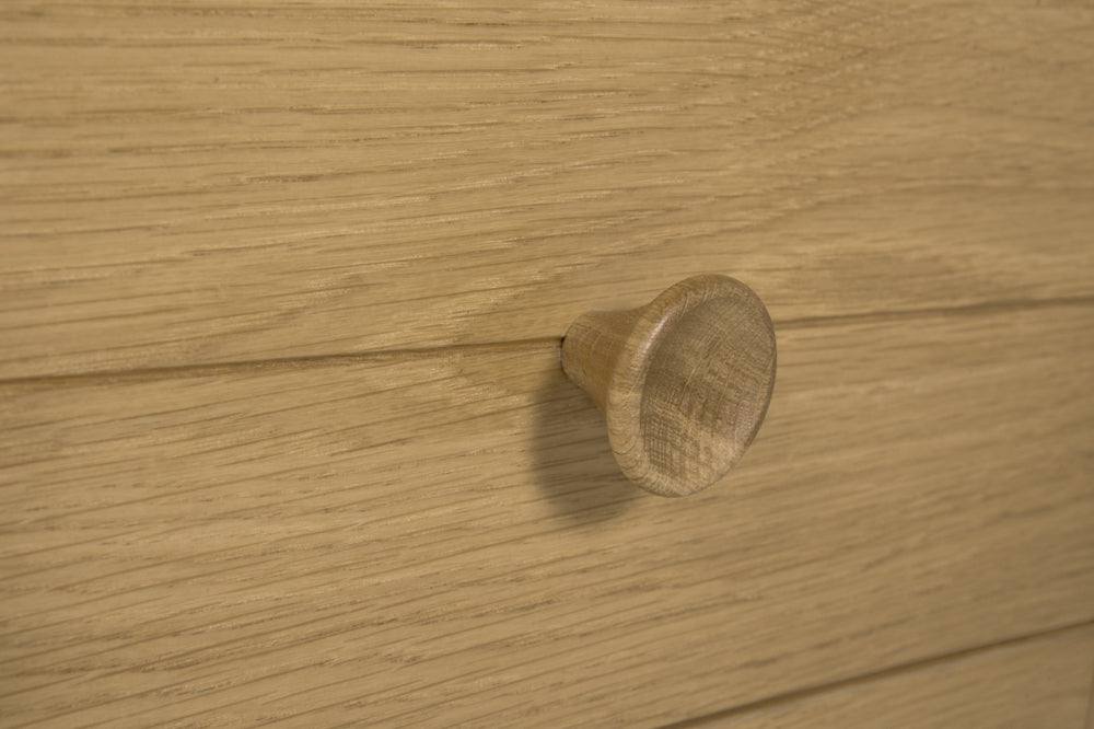 Hunter 2 Drawer Bedside Table Handle Detail