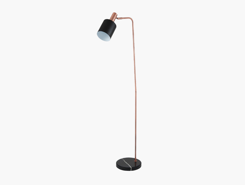 Indy Floor Lamp Black and Antique Copper