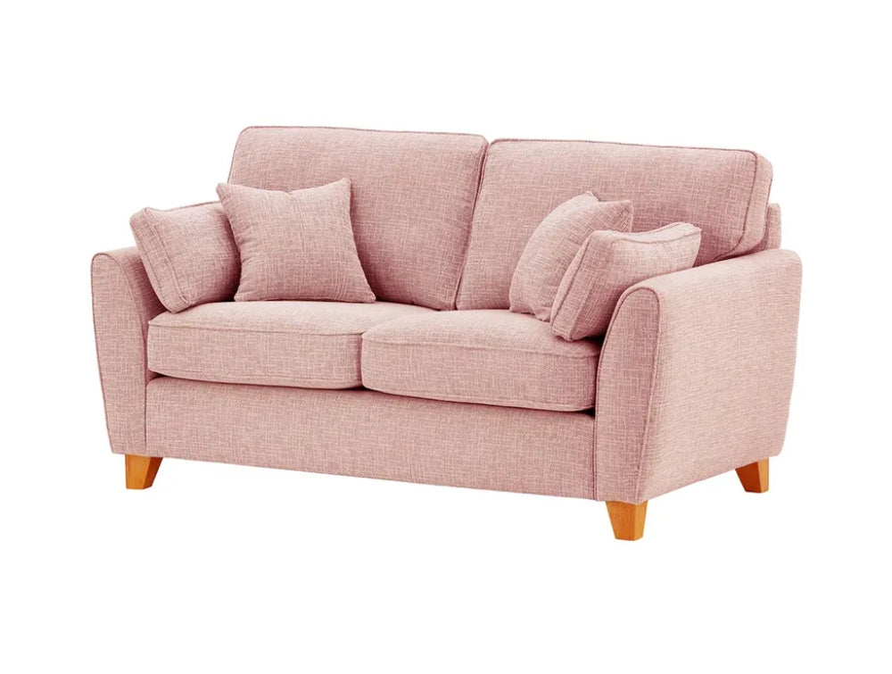 Jackson 2 Seater Sofa - Blush Pink and Aveo