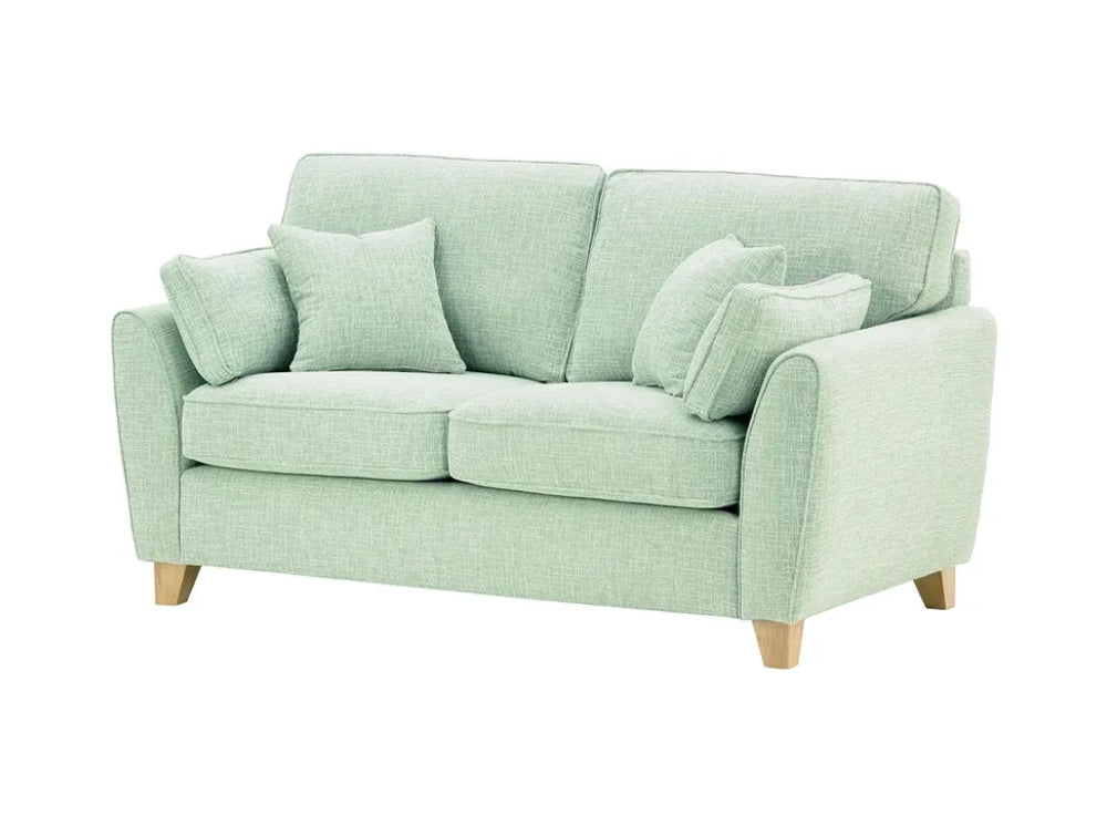 Jackson 2 Seater Sofa - Celadon and Wax Black