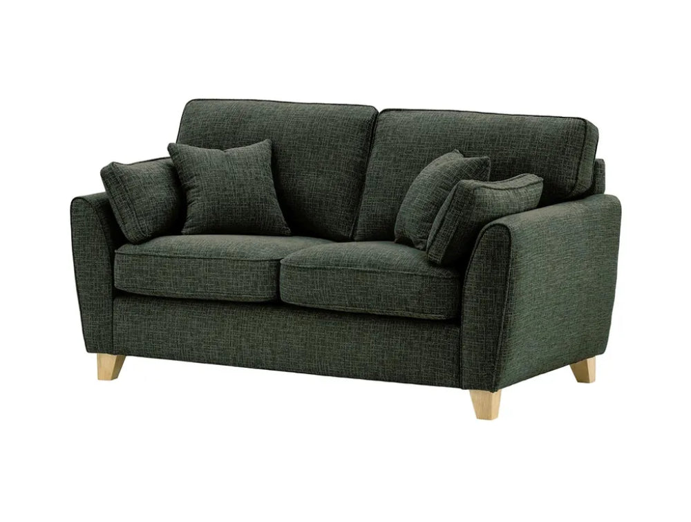 Jackson 2 Seater Sofa - Charcoal and Wax Black