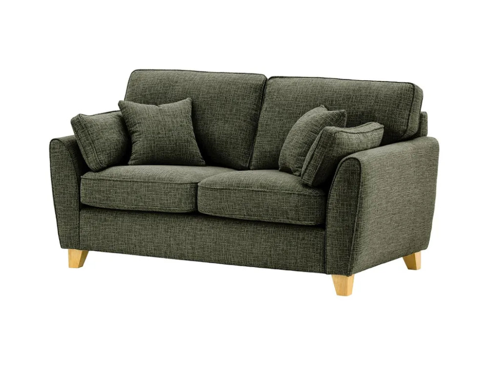 Jackson 2 Seater Sofa - Mid Grey and Like Oak