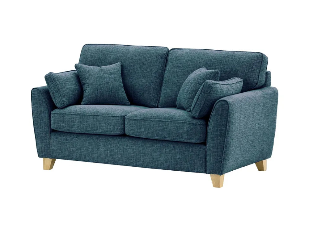 Jackson 2 Seater Sofa - Teal and Wax Black