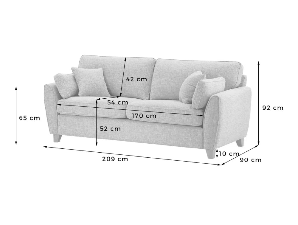 Jackson 3 Seater Sofa Dimensions