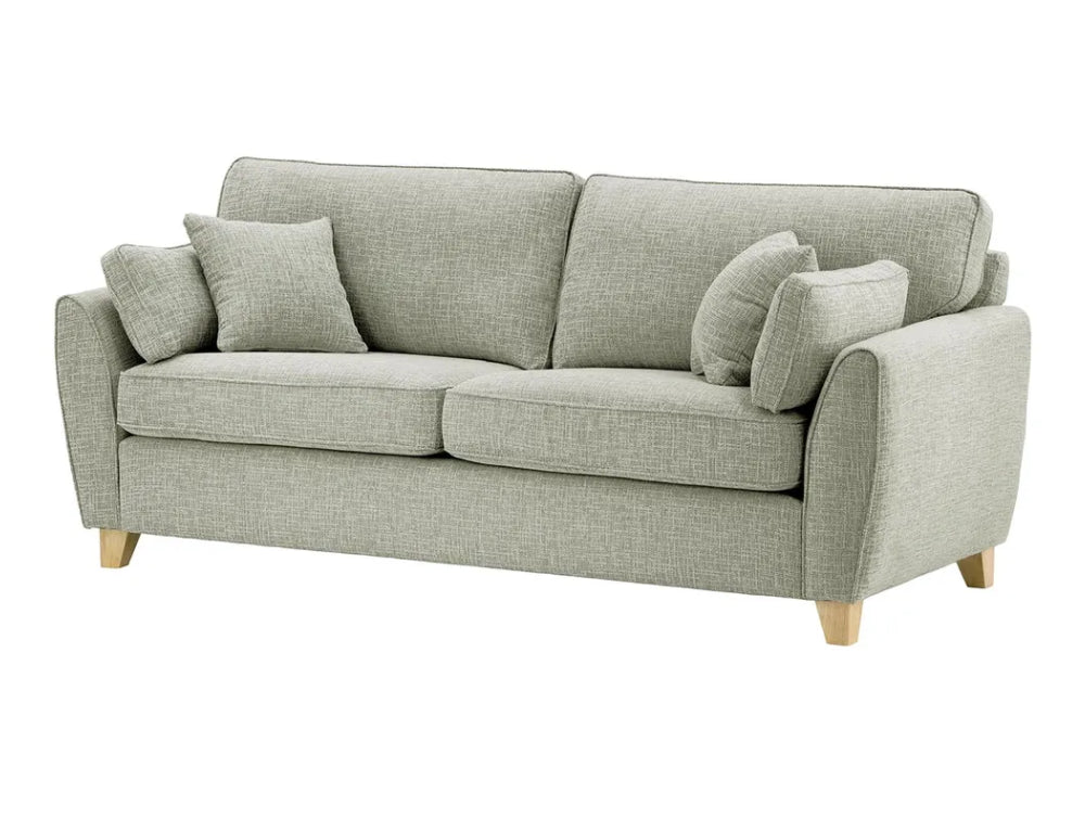 Jackson 3 Seater Sofa - Grey and Wax Black