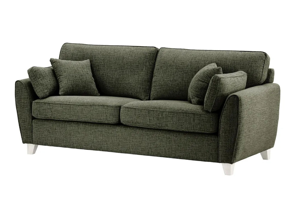 Jackson 3 Seater Sofa - Mid Grey and White