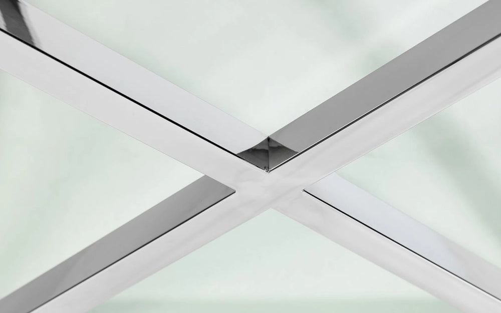 Jada Console Table Silver Leg Detail