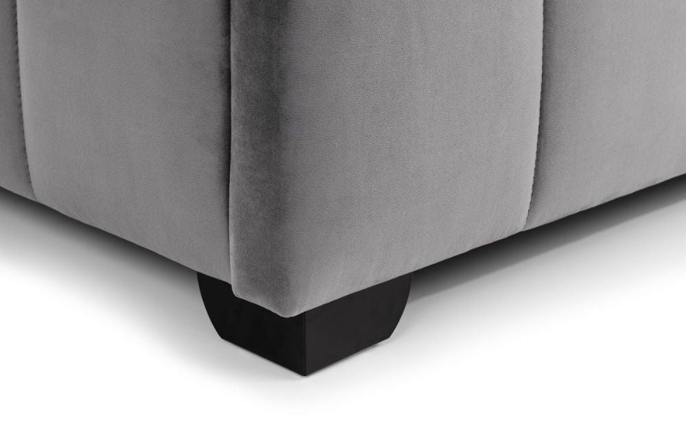 Jay Bedframe Light Grey Leg Detail
