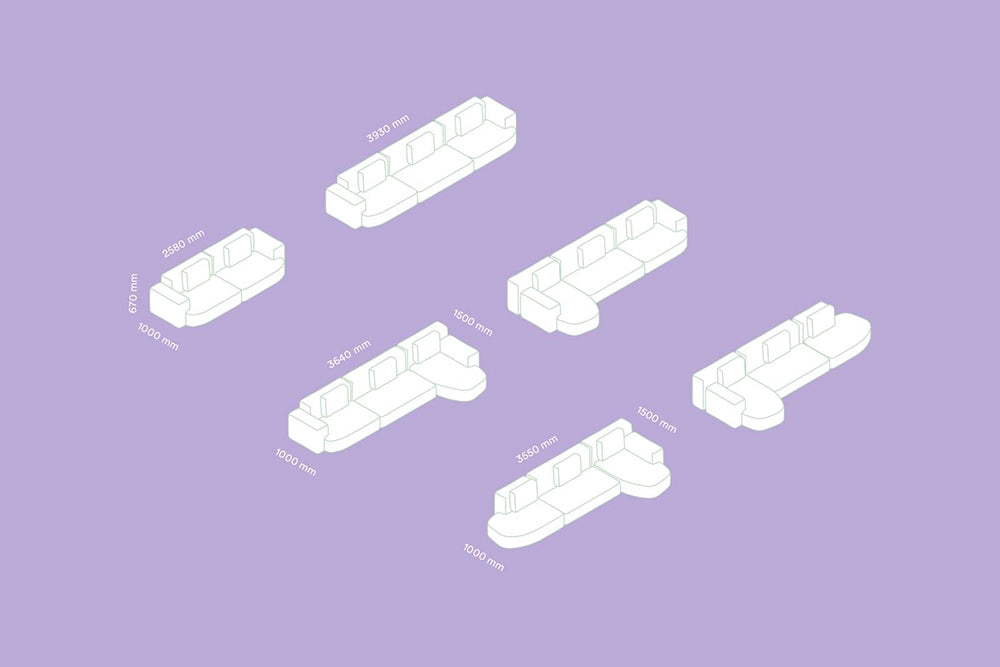 Jeff Corner Sofa with Chaise Dimensions