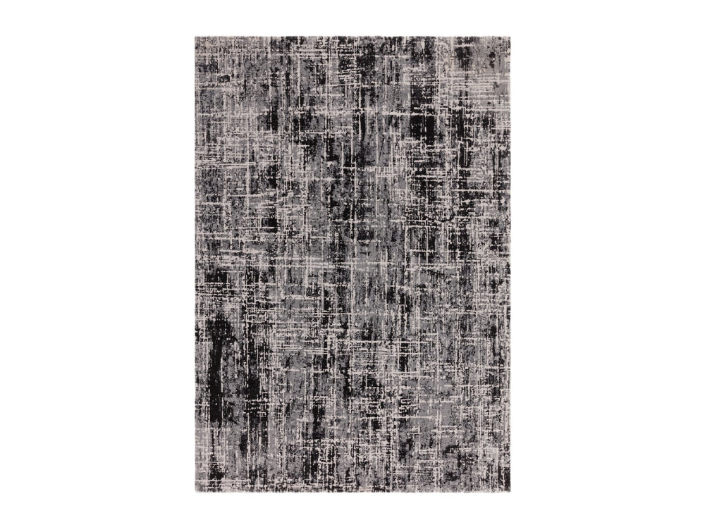 Kazzie Abstract Rug Black